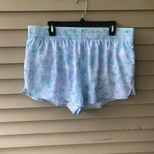 GAP Women's Light Blue Tie-Dye Athletic Shorts